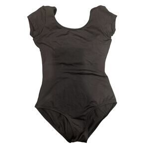 Bloch Short Sleeve Black Leotard size 8-10